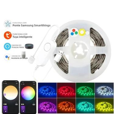 Imagem de Fita De Luzes Led Inteligente Usb Tuya Zigbee Controle Por Aplicativo 