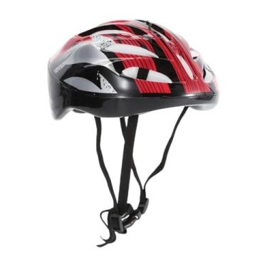 Imagem de Pegciuho Capacete de Skate Capacete de Bicicleta Mulheres Dos Homens Scooter Capacete de Patinação Capacete de Bicicleta para Skate Ciclismo, Vermelho