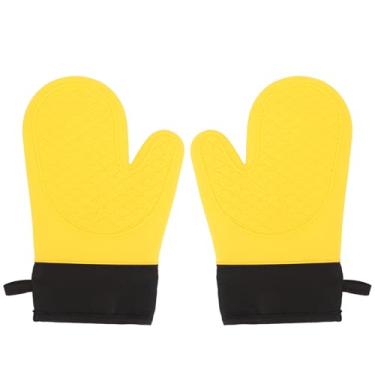 Imagem de Cffuvros Luvas de Forno de Silicone Conjunto de 2, Calor Duradouro Até 500 ° F, Luvas de Cozinha Watertightness para Cozinhar, Cozimento e Grelhar, Aderência Antiderrapante e Prote