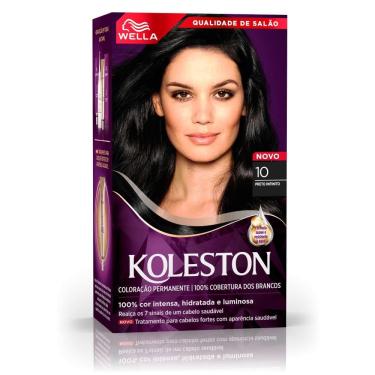 Imagem de Tintura Creme Koleston Wella Noites Iluminadas Preto Infinito 10 Kit