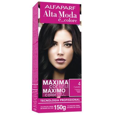 Imagem de Tintura Creme Altamoda Alfaparf Castanho 4 Kit