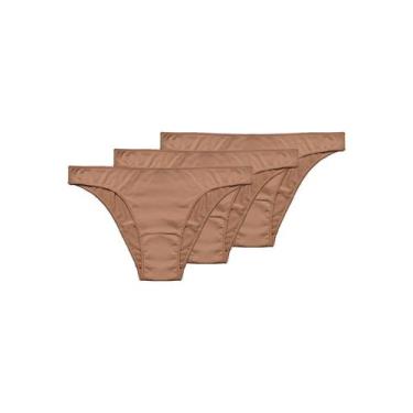Imagem de Kit com 3 Calcinhas Biquíni Hope 35840, Bege, P