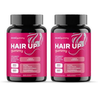 Imagem de 2x Hair Up Gummy (Biotina+ Vitms) 30 Gomas Sabor Morango Ekobé-Unissex
