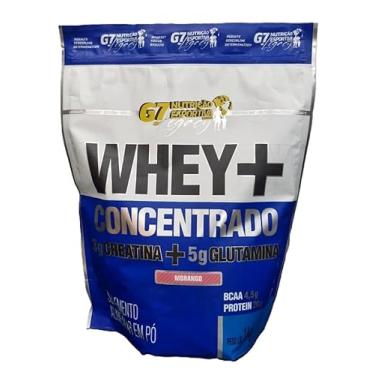 Imagem de WHEY CONCENTRADO + 3g CREATINA + 5g GLUTAMINA - REFIL 1KG - SABOR MILKSHAKE MORANGO - G7 NUTRIÇÃO ESPORTIVA LEGACY