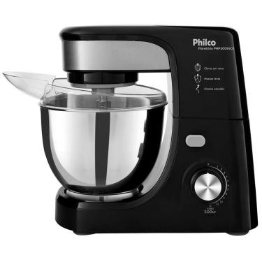 Imagem de Batedeira Planetária Philco Turbo Inox PHP500 com 11 Velocidades – Preta 
