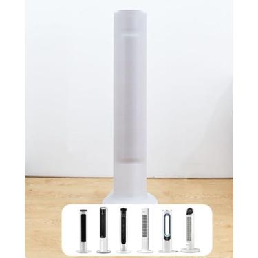 Imagem de Capa de ventilador de torre para armazenamento à prova de poeira, capa contra poeira para ventiladores de aquecedor de torre de 73 a 104 cm, capas de armazenamento de ventiladores oscilantes de piso
