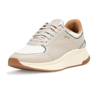 Imagem de BOSS Tênis de corrida masculino moderno com estrutura de malha, Chip cinza, 41