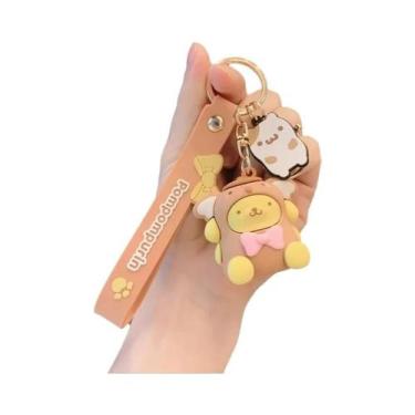 Imagem de Chaveiro Kawaii Sanrio Kuromi Hello Kitty Cinnamoroll Chaveiro De Carr
