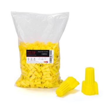 Imagem de Wire Nuts HKS 500 Yellow AWG 20-10 Conectores elétricos alados