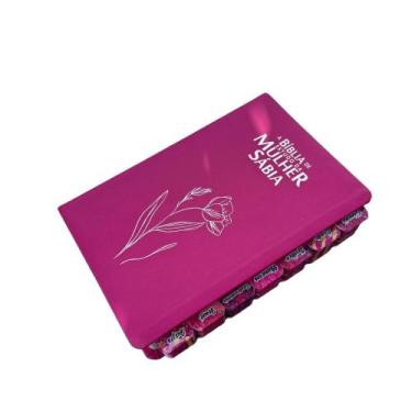 Imagem de Bíblia de Estudo da Mulher Sábia Magnólia Pink Palavras de Jesus em Ve