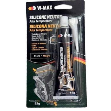 Imagem de Silicone Neutro de Alta Temperatura W-MAX 85g Preto 5986318181 Wurth