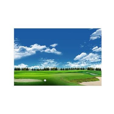 Imagem de Paisagens Pintura em Tela-Campo árvores nuvens-Arte Parede Natureza-Pôster Decoração Sala de Estar Banheiro 20x30cm Sem Moldura