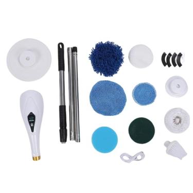 Imagem de Fafeicy Rotativo Elétrico Rodador Sem Fio Com 8 Cabeças de Escova 60mins Tempo de Fuga de Banheiro à Prova D'água Limpador de Cozinha de Cozinha Longa para a Banheira de Chuveiro de