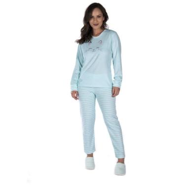 Imagem de Pijama De Inverno Feminino Plus Size Plush Tamanho Especial