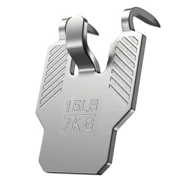 Imagem de Ganchos de parede de drywall de 6,8 kg: pacote com 20 ganchos para pendurar quadros de parede resistentes e livres de danos - Kit de gancho de anel D para decoração de quarto e escritório