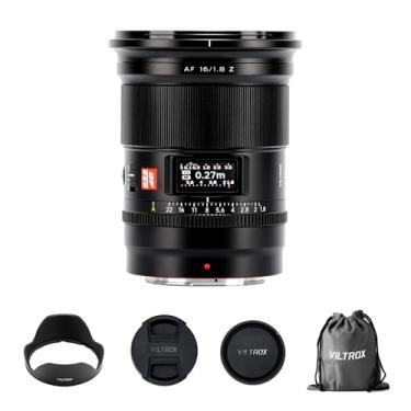 Imagem de VILTROX Lente Prime DF de 16 mm f/1.8 F1.8 armação completa grande angular com foco automático com tela LCD integrada compatível com câmeras Nikon Z Mount Zfc Z5 Z50 Z6 Z6II Z7 Z7II ZFC Z30 Z9 Z8