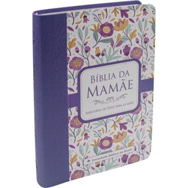 Imagem de Bíblia da Mamãe  ARA  Letra Normal  Capa Luxo Flores Malva - SBB