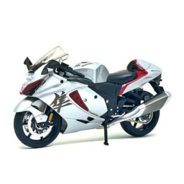Imagem de Miniatura Moto Suzuki Hayabusa 2022 1/12 Prata Maisto 31101