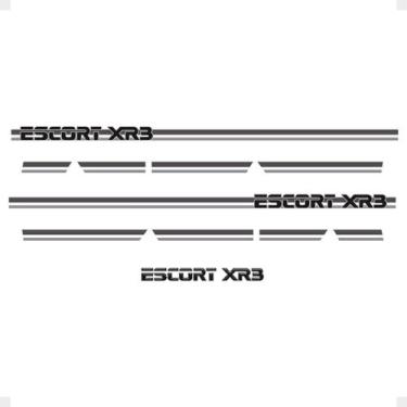 Imagem de Faixa Compatível Escort Xr3 Mk3 83/86 + Adesivo Traseiro - SPORTINOX, 