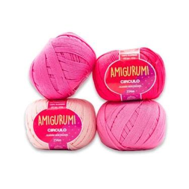 Imagem de Fio Amigurumi c/ 254m Kit com 4 unidades - Círculo