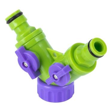 Imagem de PALISAD Derivação Tipo Y 3/4 Para Engate Rápido Com 2 Saídas Ajustáveis Em ABS Resistente Ideal Para Irrigação Doméstica Compatível Com Adaptadores E Controle Individual De Pressão