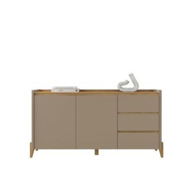 Imagem de Buffet Aparador Para Sala 3 Gavetas Lens Hannover Fendi - CasaH