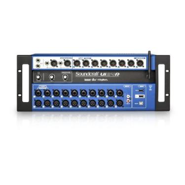 Imagem de Mesa de Som Digital Soundcraft UI24R de 24 Canais, Preto e Azul