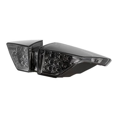 Imagem de TOPZONE Compatível com MV AGOSTO BRUTALE 2012 Brutale 1090 R; 2010-2012 1090 RR; lâmpada de luz traseira de freio LED + Idicadores de seta integrados (moke)