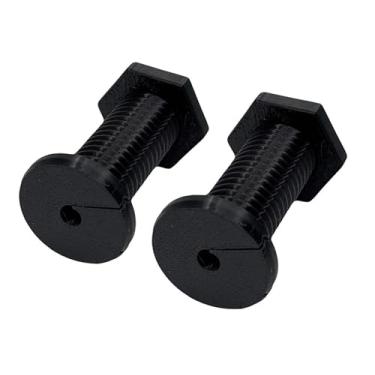 Imagem de Intulon Ilhós de parede divididos em V para Starlink, Ethernet (rede), HDMI, Co-Axial e outros cabos com flange, porca de travamento (V-23-7-51-BK-2P (preto, pacote com 2))