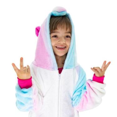 Imagem de Macacão Kigurumi Infantil Unicórnio Tamanho 9-10 Anos - zona criativa