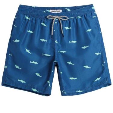 Imagem de Calções de banho magic masculinos de 7 polegadas Blue Shark G-Large - 