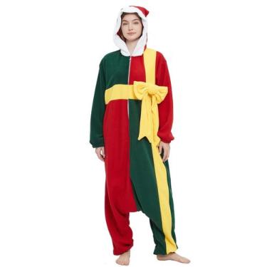 Imagem de Pijamas Onesie DELEY com estampa de Natal para adultos