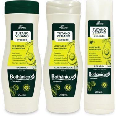 Imagem de Kit Tutano Vegano Avocado Shampoo + Condicionador 250ml + Leave In 200