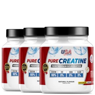 Imagem de Creatina Pura Importada (900g) – Mais Performance e Massa Muscular - USA SPORT NUTRITION