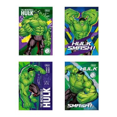 Imagem de Caderno brochura capa dura 1/4 80 folhas Hulk Tilibra