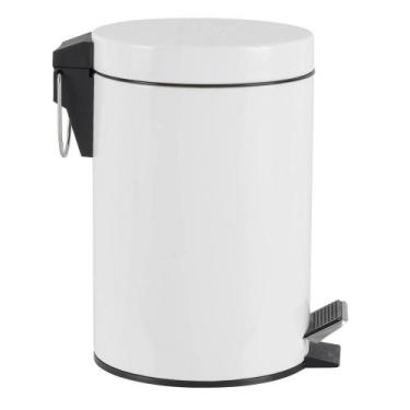 Imagem de Cesto De Lixo Branco Inox 5L Pedal - Yeet