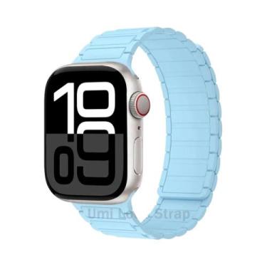 Imagem de Pulseira De Silicone Universal Para Apple Watch, Faixa Magnética Compa
