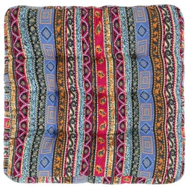 Imagem de XYDHQS Almofada de chão boho, almofadas de meditação grandes para adultos, tapete de meditação lavável, almofada de meditação macia para ioga, sala de estar, tatami, decoração de casa (estilo 1)