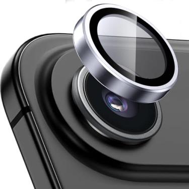 Imagem de KUXNGUYI Protetor de lente de câmera para iPhone Air, protetores de lente individuais, vidro temperado ultrafino resistente a arranhões com bordas de alumínio para Apple iPhone Air 6,5 polegadas