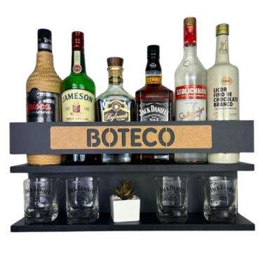 Imagem de Barzinho de Parede - Boteco - 60x26 Preto Fosco