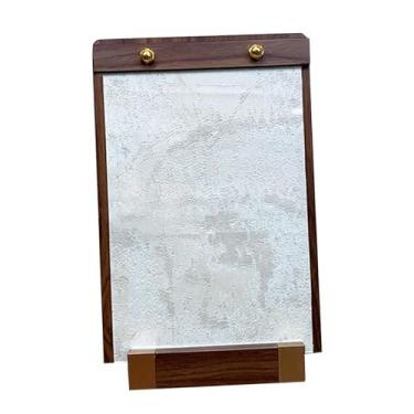 Imagem de oshhni Suporte de exibição de arte de unha, ferramenta de manicure, mesa versátil, portátil, placa de exibição de amostra de ponta de unha de madeira, Branco, S