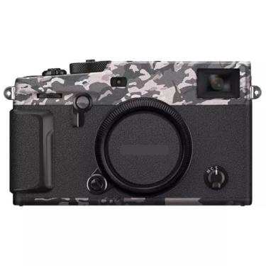 Imagem de Adesivo de capa de câmera X Pro3 para FujiFilm X-Pro3 protetor de câmera película protetora de pele decoração e resistência ao desgaste XPro3 (camuflagem de campo + couro preto)
