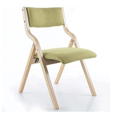 Imagem de NEWCES Cadeira dobrável cadeira dobrável almofada esponja conforto cadeira de evento cadeira de bétula cadeira de descanso curvada para casa sala de jantar cadeiras de sala de jantar forte e resistente (cor: K, tamanho: 30x19x17 polegadas)