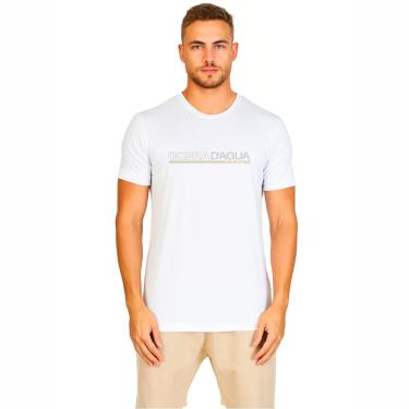 Imagem de Cobra D'Agua, Camiseta Dif Barrado Sports Active Flex, Manga Curta, Dry Fit, UV50+, Branca, XG