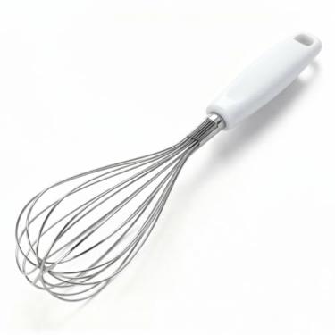 Imagem de Batedor Fouet Fuê em Aço Inox Resistente 27,5cm – Cabo Anatômico, Ideal para Claras, Ovos, Molhos e Cremes