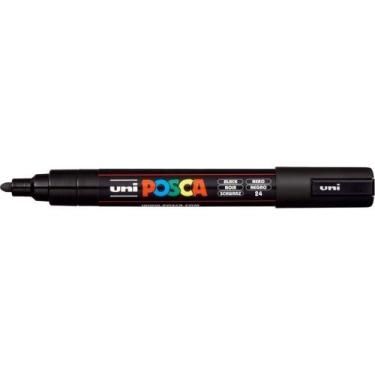 Imagem de Pincel Marcador Artesanato Posca PC-5M 2.5MM Preta - Sertic