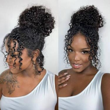 Imagem de Peruca Healthair Hidden Strap 360 Full Lace Front Human Hair