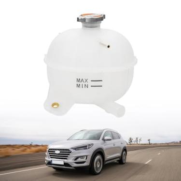 Imagem de Reservatório de transbordamento de refrigerante do motor com tampa para Hyundai Tucson L4 1.6L 2.0L 2016-2021, substitui 25431D3600PFM, HY3014120, 25330D3000, 25431D3600