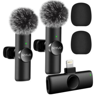 Imagem de Microfone de lapela sem fio Nefuo para iPhone, pacote 2