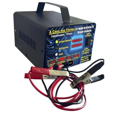 Imagem de Carregador Automotivo Bateria 12V Carromoto Nautico Até 300A